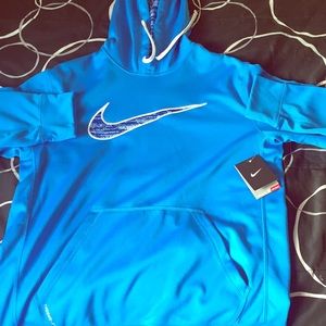 Light blue nike thermal fit jacket